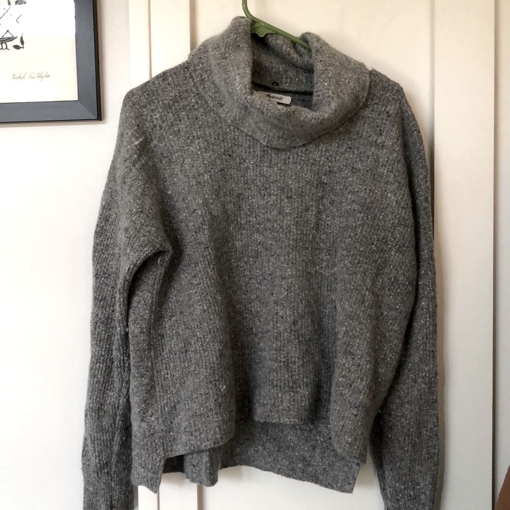 Madewell 2-in-1 turtleneck wool sweater